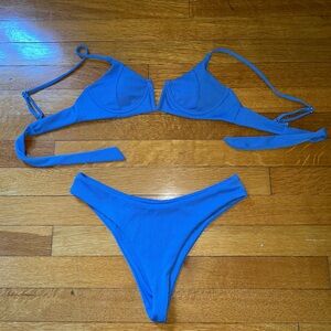 Cute Zaful blue bikini size small